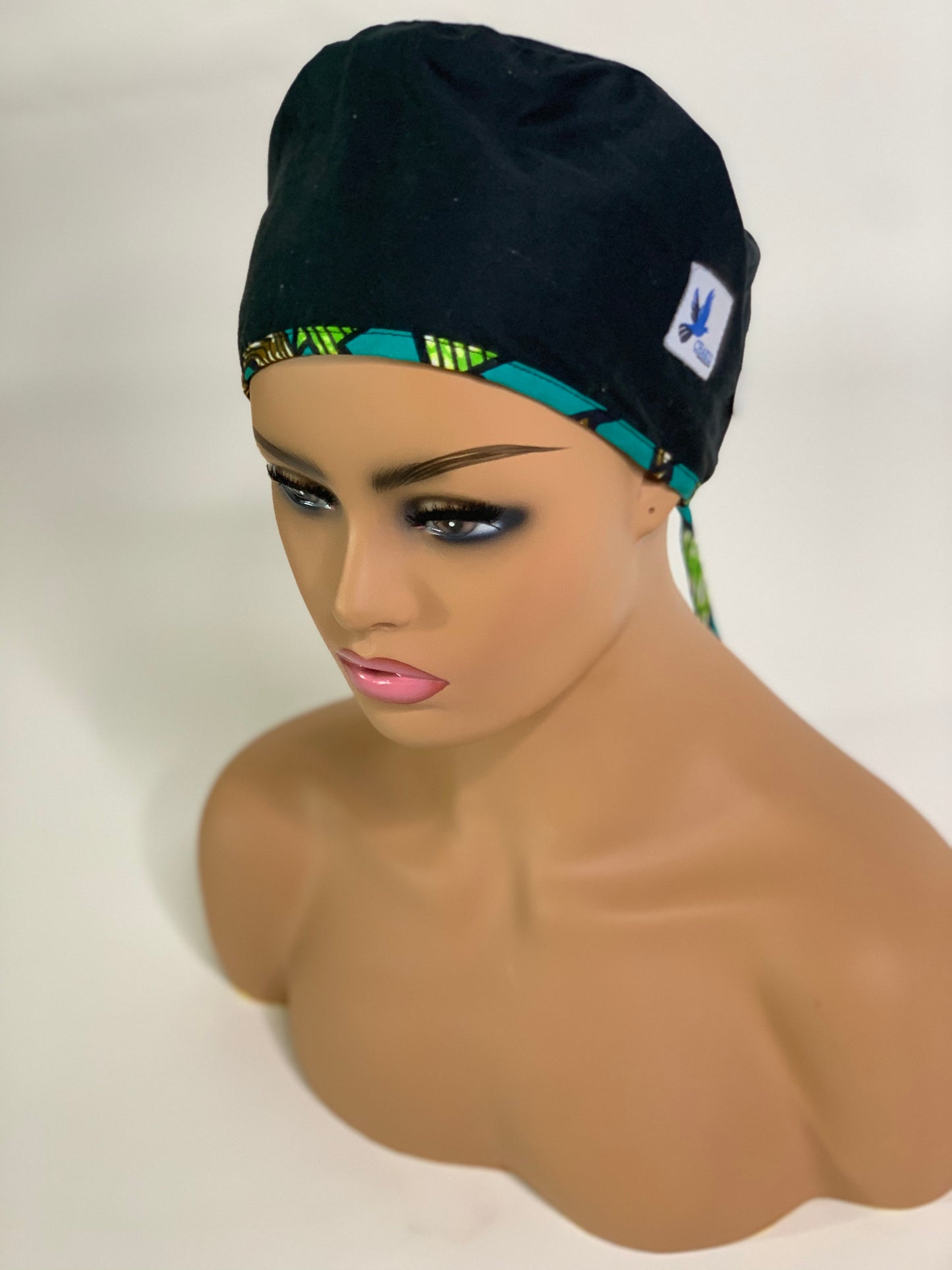 “Ear Relief Blue Kente Print" Hat Collection