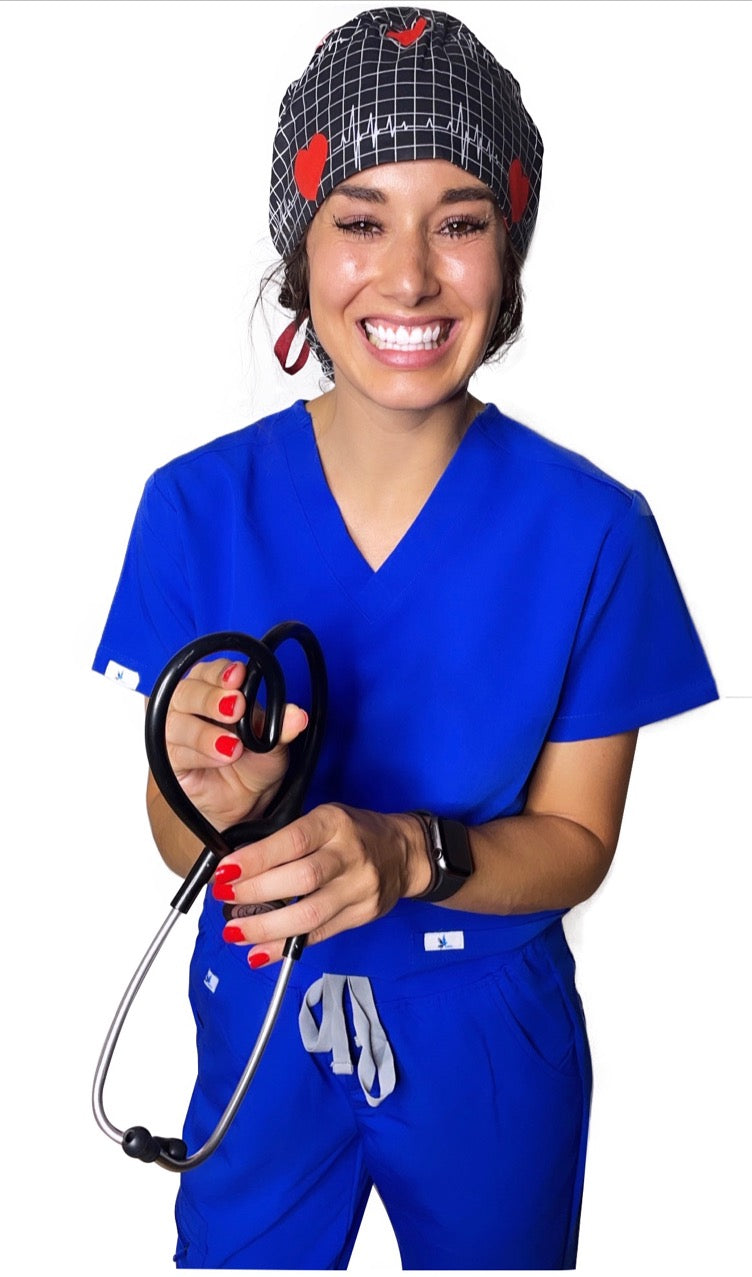 The Chaku Company Royal Blue Jogger Scrub Set