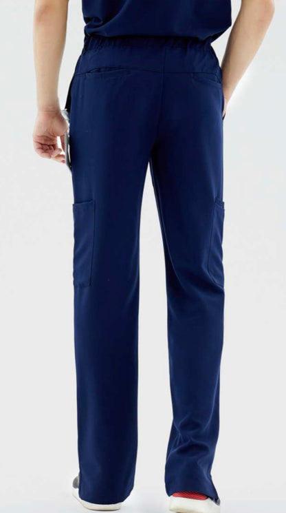 The Chaku Company Navy Blue Straight Cut Scrub Set