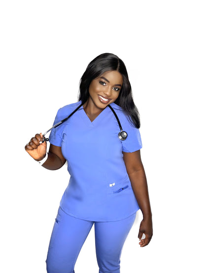 Ceil Blue Jogger Scrub Sets