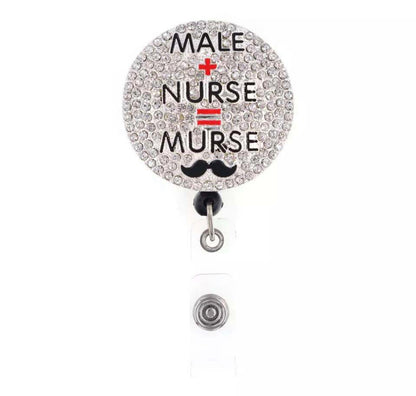 “Murse” Retractable badge reel